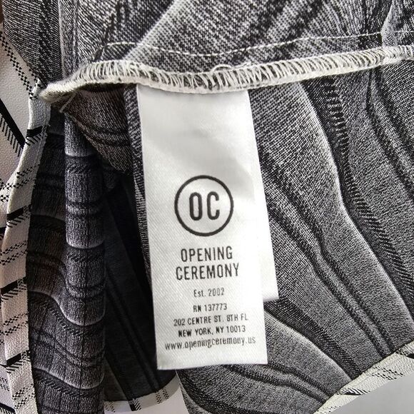 Opening Ceremony Clos Striped A-line Dress Size S - Picture 9 of 13